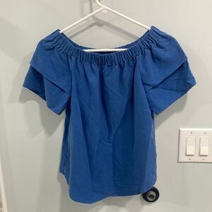 Small off the shoulder blue blouse h.m